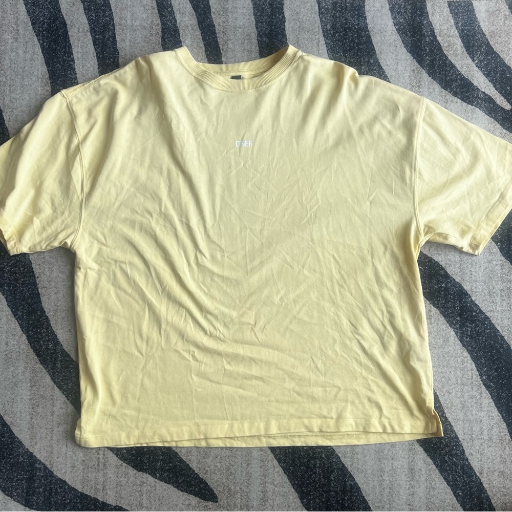 Oner Active - Raising the Bar - Unisex Graphic T - Large - Sherbet Yellow